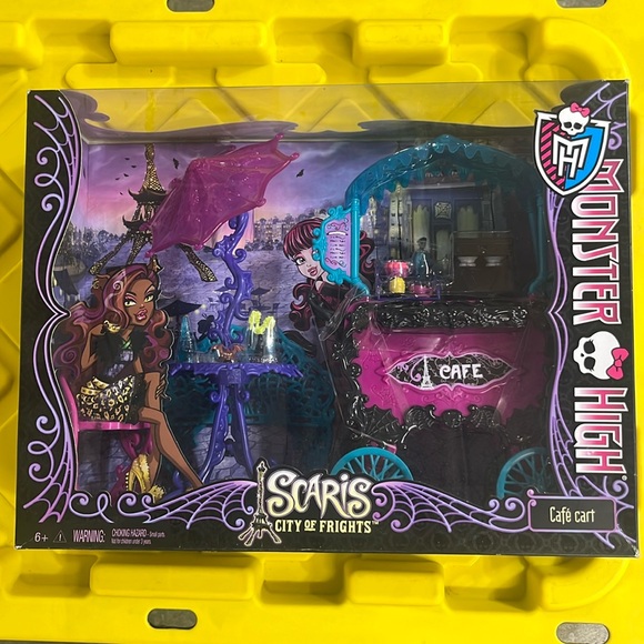 MONSTER HIGH Scaris - City of Frights CAFE CART Set - NIB - Picture 1 of 4
